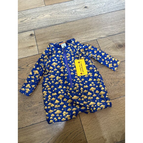 Agua Bendita x Tropic of C Boys Mushroom Swim Rash Guard Blue Size 6-9 Months - Picture 1 of 5